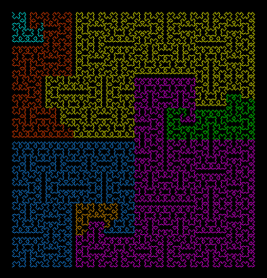 Dasher area map showing available text space